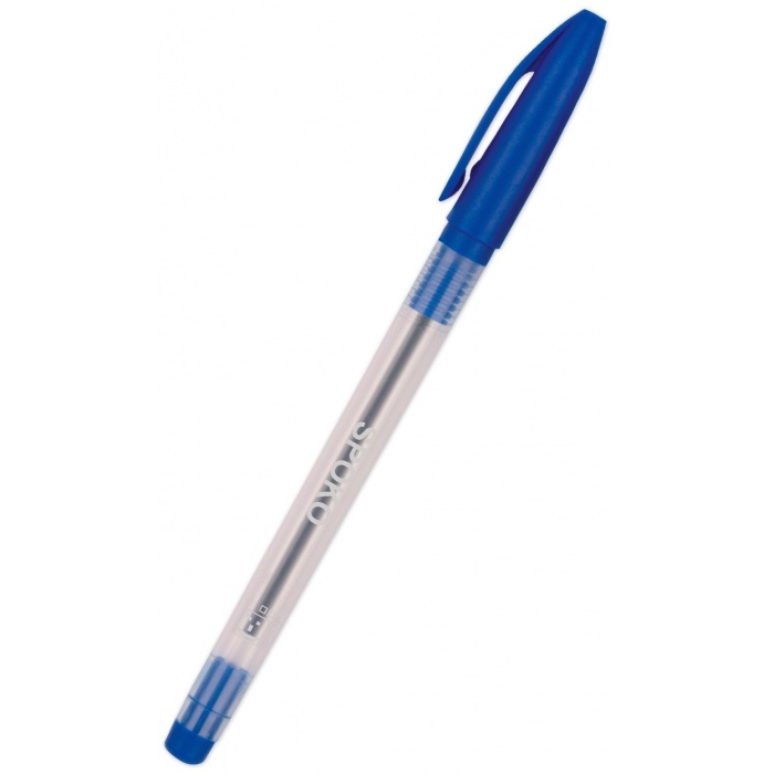 Kuličkové pero Spoko, jednorázové, modrá náplň, modré