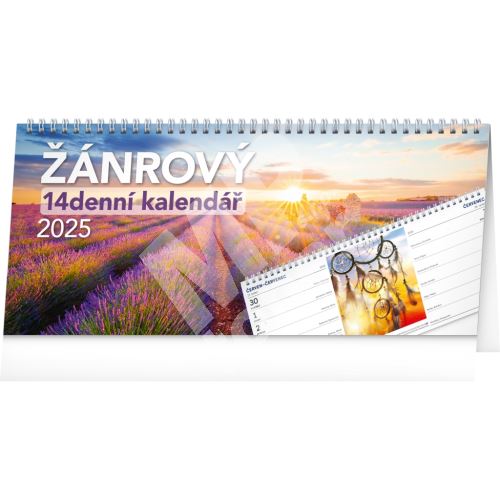Stolní kalendář Notique Žánrový 2025, 14denní, 33 x 14,5 cm 1