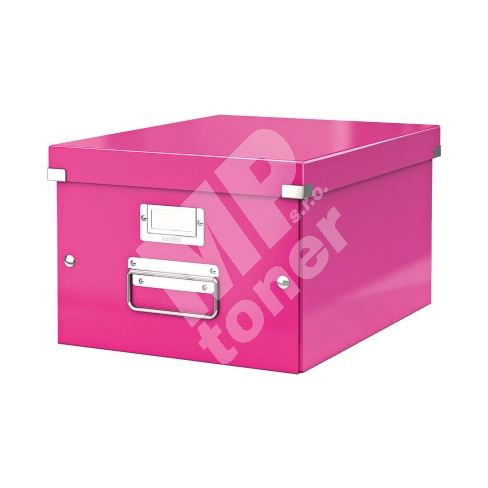 Archivační krabice Leitz Click-N-Store M (A4) wow, růžová 1