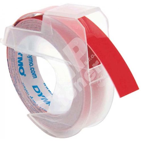 Páska Dymo Omega 9mmx3m červená, 24702, S0898150 1