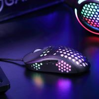 Herní myš Marvo M399, 6400DPI, optická, 6tl., drátová USB, černá, podsvícená 14 (13)