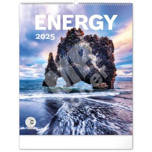 Nástěnný kalendář Notique Energie 2025, 48 x 56 cm 1