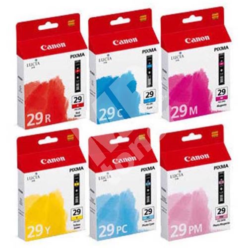 Cartridge Canon PGI-29, 4873B005, CMYRPCPM, originál 1