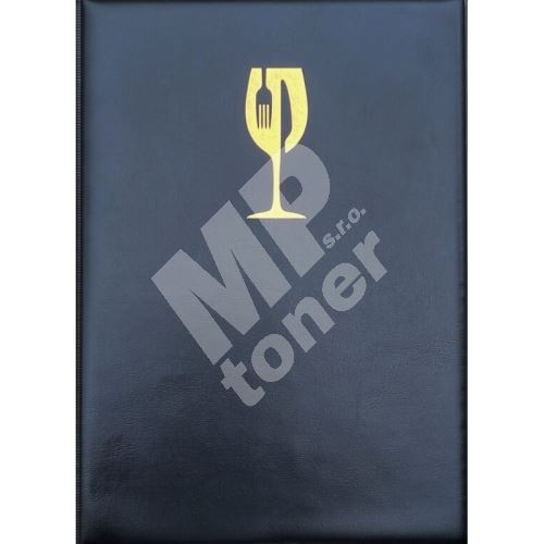 Jídelní a nápojový lístek SIMPLE GOLD A5, zlatý symbol, 20 stran 1