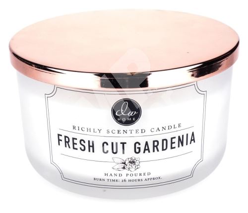 DW Home Vonná svíčka ve skle Svěží Gardénie - Fresh Cut Gardenia, 12,8oz 1