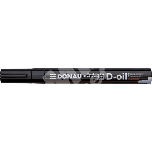Donau D-oil lakový popisovač, 2,8 mm, černý 1