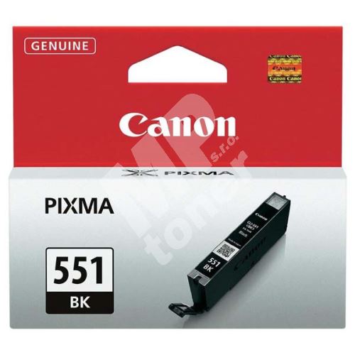 Cartridge Canon CLI-551Bk, black, 6508B001, originál 1