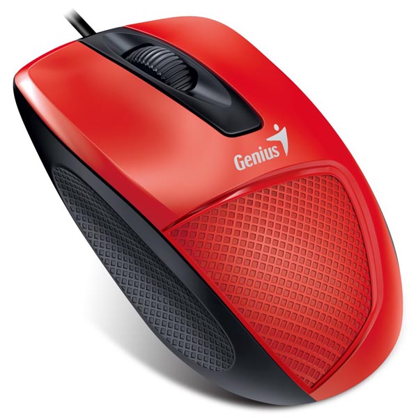 Myš Genius DX-150, 1200DPI, optická, drátová (USB), červená