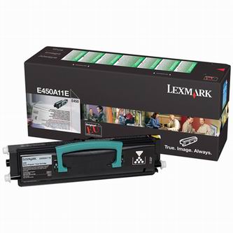 Toner Lexmark E450, černá, E450A11E, return, originál