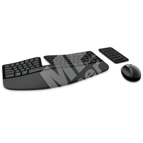 Klávesnice s myší Microsoft Bluetooth Sculpt Ergonomic Desktop Wireless, CZ/SK 1