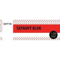 Šatnový blok, 200 listů, OP1280, červený