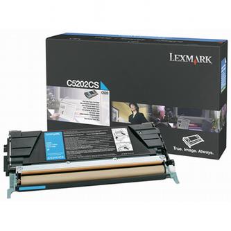 Toner Lexmark C530, modrá, C5202CS, originál