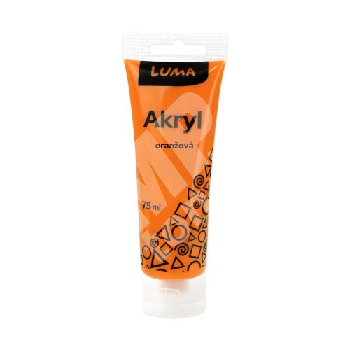 Barvy akrylové Luma, oranžová, 75ml 1