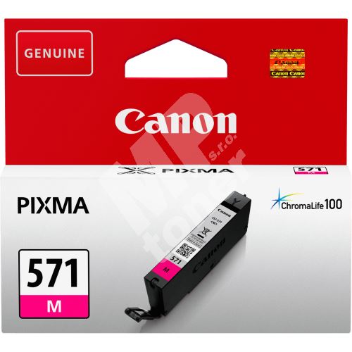 Cartridge Canon CLI-571M XL, 0333C001, magenta, originál 2