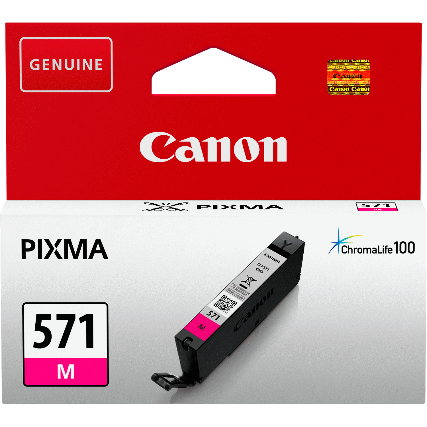 Inkoustová cartridge Canon CLI-571M XL, PIXMA MG5750, MG5751, MG5752, magenta, originál