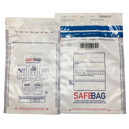 Bezpečnostní obálky Safebag C3, 321 x 470 mm, bílá/černá 1