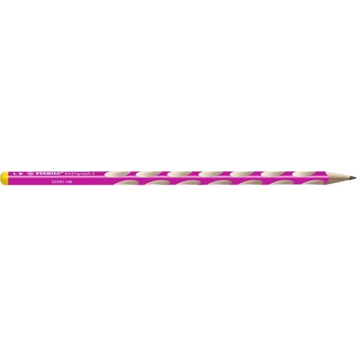 Grafitová tužka Stabilo Easygraph, růžová, tenká, pro leváky, HB