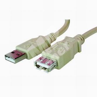 Kabel USB (2.0), A plug/A socket, 3m, přenosová rychlost 480Mb/s 1
