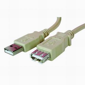 Kabel prodlužovací USB (2.0), A plug/A socket, 3m, přenosová rychlost 480Mb/s