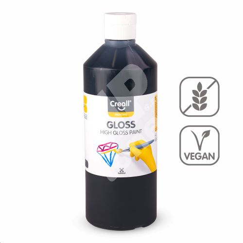Barva Creall Gloss s vysokým leskem, 500ml, černá 1