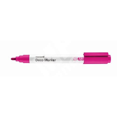 Popisovač Monami Deco Marker 460, hrot 2 mm, fluo pink 1