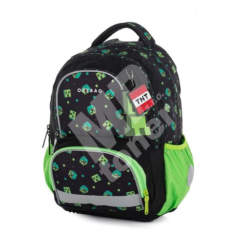 Školní batoh Oxy Next Green Cube 1