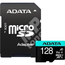 128GB ADATA MicroSDXC U3 V30S 100/80 MB/s + adapter 1