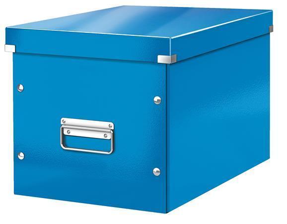 Krabice Leitz Click & Store WOW, modrá, velká, čtvercová