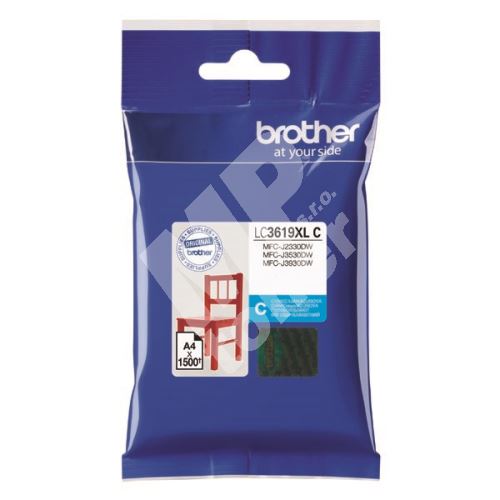 Cartridge Brother LC-3619XLC, cyan, originál 1