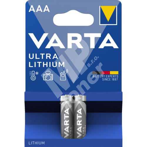 Baterie Varta Professional Lithium LR03/2, AAA, 1,5V 1
