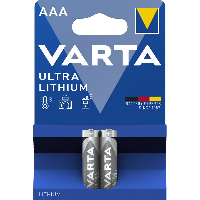 Baterie Varta Professional Lithium LR03/2, AAA, 1,5V