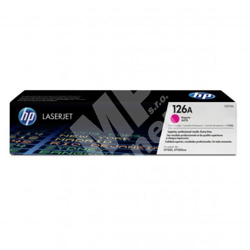 Toner HP CE313A, magenta, 126A, originál 1