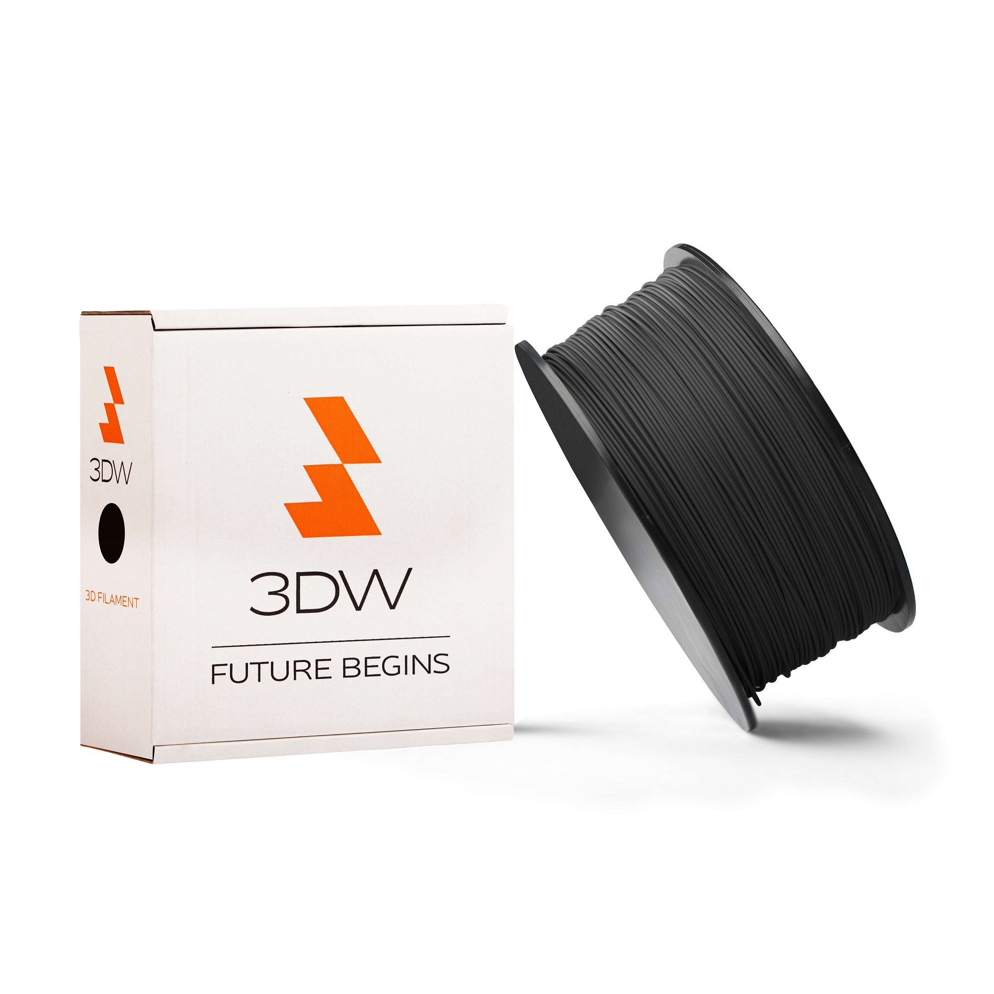 Tisková struna 3DW (filament) ABS, 1,75mm, 0,5kg, černá, 220-250°C