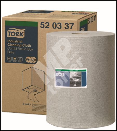 Tork průmyslová čisticí utěrka, role, šedá, W1, W2, W3 1