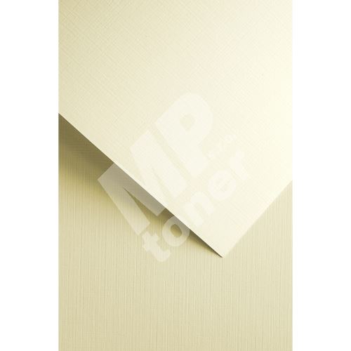 Ozdobný papír Plátno ivory 240g, 20ks 1