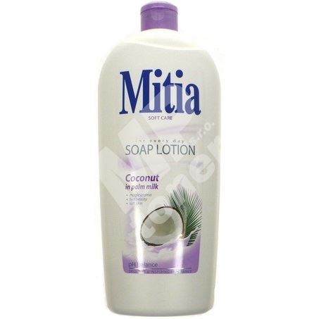 Mitia Coconut in palm milk krémové tekuté mýdlo náhradní náplň 1 l 1
