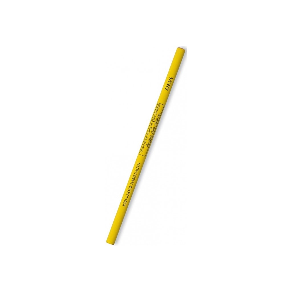 Tužka na sklo Koh-i-noor 3263/4, průměr 7,5mm, žlutá