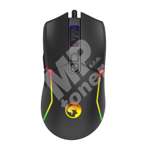 Herní myš Marvo M655, 12000DPI, optika, 7tl., drátová USB, černá, podsvícená 1