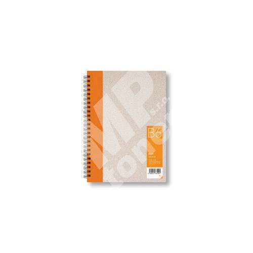Zápisník Bobo B6, čistý, oranžový 1