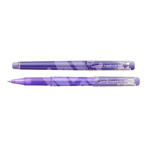 Gumovatelné pero s víčkem Uni UF-222, fialové 1