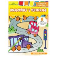 Omalovánky s vodovkami Concorde Dopravní prostředky A4