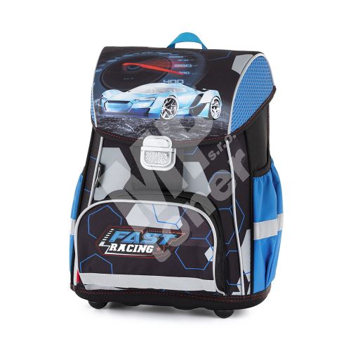 Školní batoh Premium Auto, modrý 1