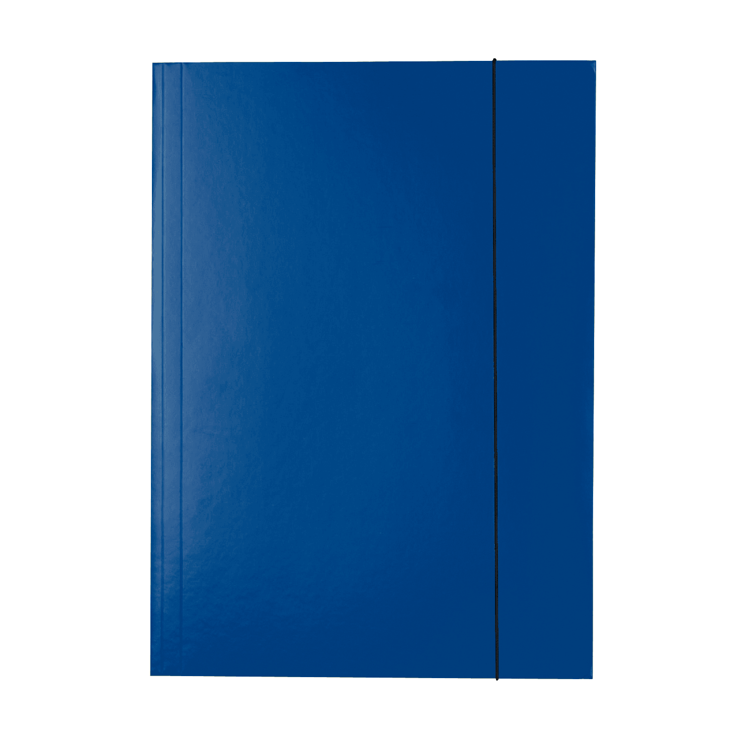 Lesklé kartonové desky Esselte A4, 3 chlopně, gumička, tmavě modrá