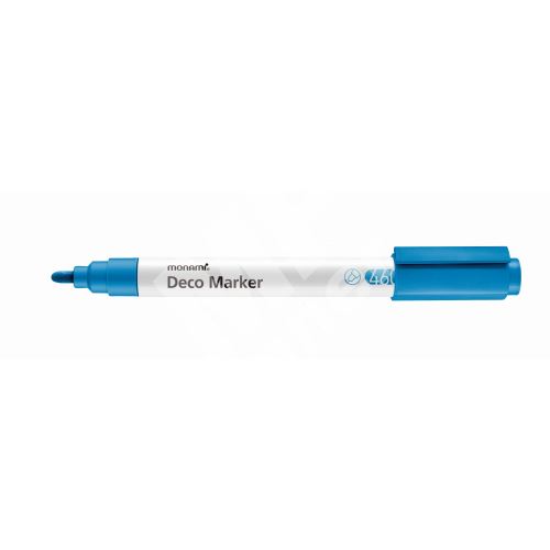 Popisovač Monami Deco Marker 460, hrot 2 mm, fluo blue 1