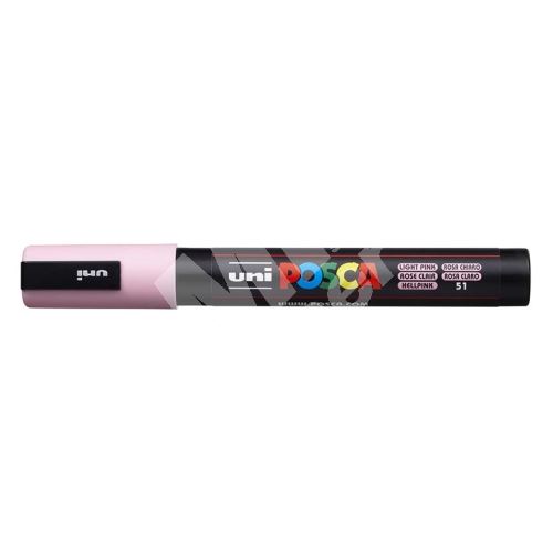 Uni Posca PC-5M akrylový popisovač, 2,5 mm, sv. růžový 1
