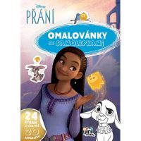 Omalovánky A4 se samolepkami Přání