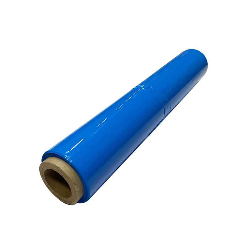 Ruční strečová fólie (průtažná, fixační) šíře 500 mm x 23 my, 1,9kg, modrá