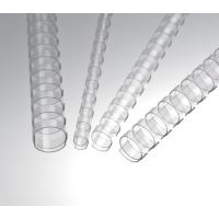 Plastové hřbety pro vazbu 9/16", 19 mm, čiré