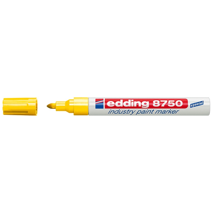 Průmyslový lakový popisovač Edding 8750, žlutý