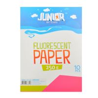 Dekorační papír Fluo růžový A4, 10ks, 250g
